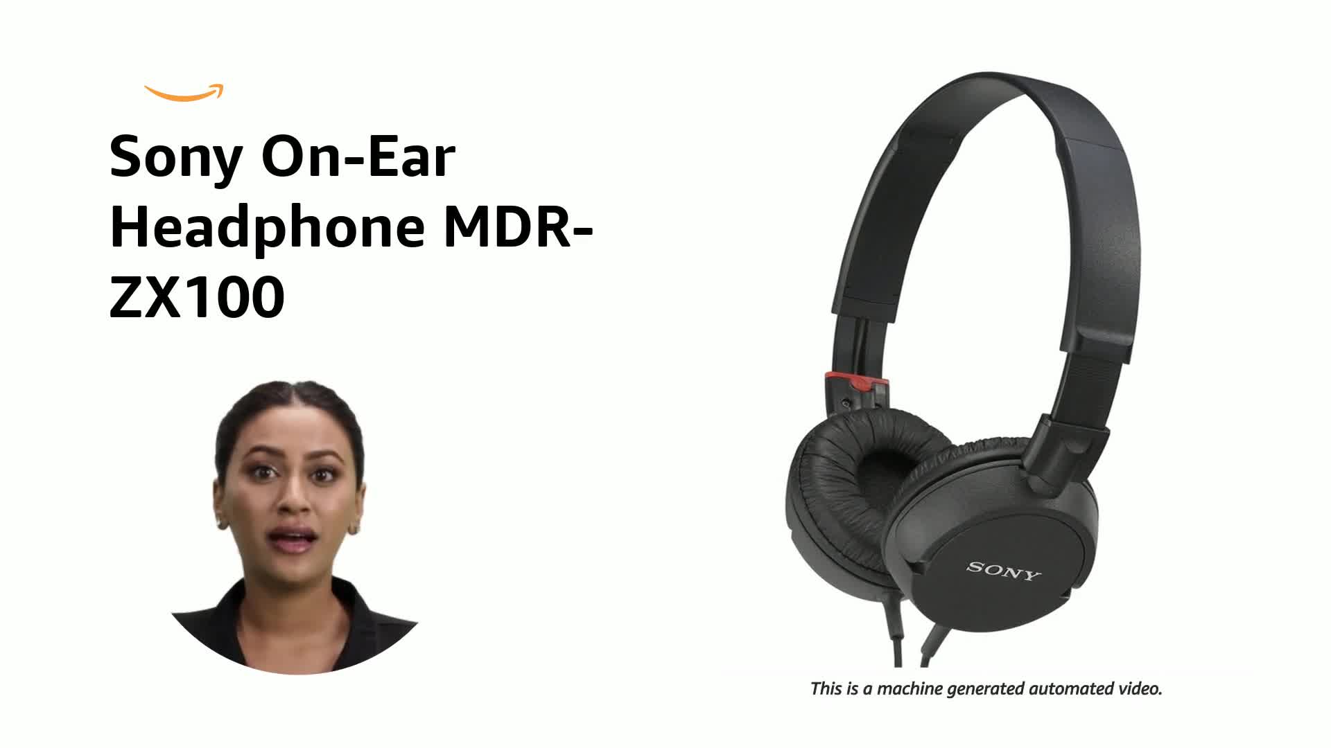 Sony MDR-ZX100 Sound Monitoring On-Ear Headphone (Black) : Amazon